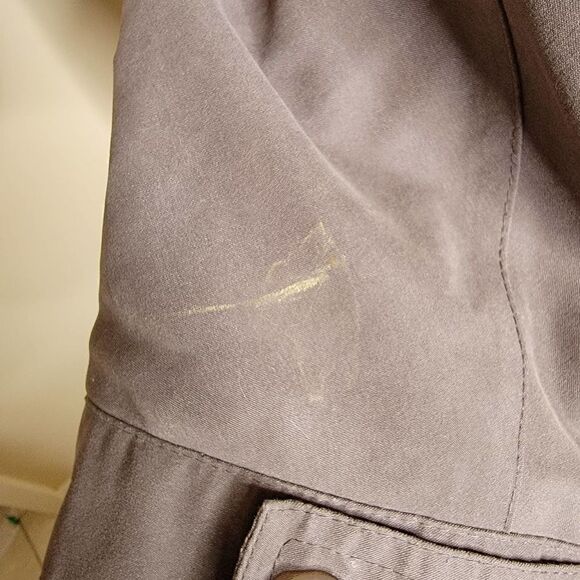 Gallery Velvet Hood Coat Gray Black Size XL - Picture 10 of 16